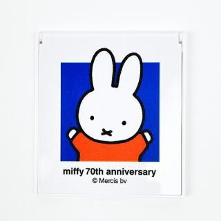 <img class='new_mark_img1' src='https://img.shop-pro.jp/img/new/icons15.gif' style='border:none;display:inline;margin:0px;padding:0px;width:auto;' />ミッフィー miffy 70th ミラー ブルー 鏡 日本製