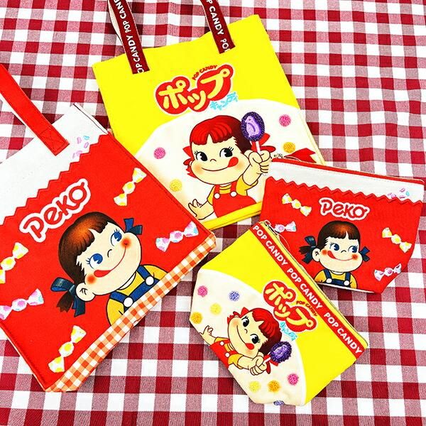 ペコちゃん ペコとミルキー スクエアバッグ トートバッグ
