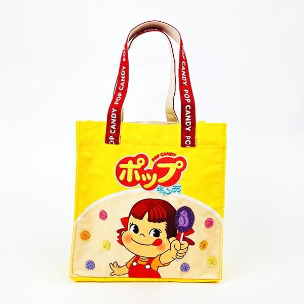 ペコちゃん ペコとポップキャンディ スクエアバッグ トートバッグ