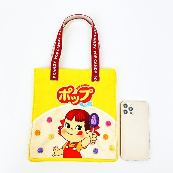 ペコちゃん ペコとポップキャンディ スクエアバッグ トートバッグ