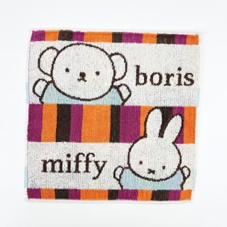 <img class='new_mark_img1' src='https://img.shop-pro.jp/img/new/icons15.gif' style='border:none;display:inline;margin:0px;padding:0px;width:auto;' />ミッフィー miffy ミッフィーとボリス ミニタオル ハンカチ 日本製 西川