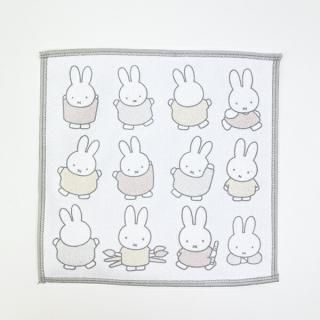 <img class='new_mark_img1' src='https://img.shop-pro.jp/img/new/icons15.gif' style='border:none;display:inline;margin:0px;padding:0px;width:auto;' />ミッフィー miffy いろいろミッフィー ミニタオル ハンカチ 日本製 西川