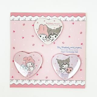 <img class='new_mark_img1' src='https://img.shop-pro.jp/img/new/icons15.gif' style='border:none;display:inline;margin:0px;padding:0px;width:auto;' />サンリオ マイメロディ50th＆クロミ20th アニバーサリー エンジェルハート型 缶バッジ3個セット 日本製 Sanrio