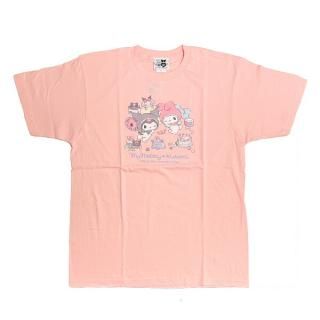 <img class='new_mark_img1' src='https://img.shop-pro.jp/img/new/icons15.gif' style='border:none;display:inline;margin:0px;padding:0px;width:auto;' />サンリオ マイメロディ50th ＆クロミ20th エンジェルTシャツ(L) ピンク アパレル Sanrio