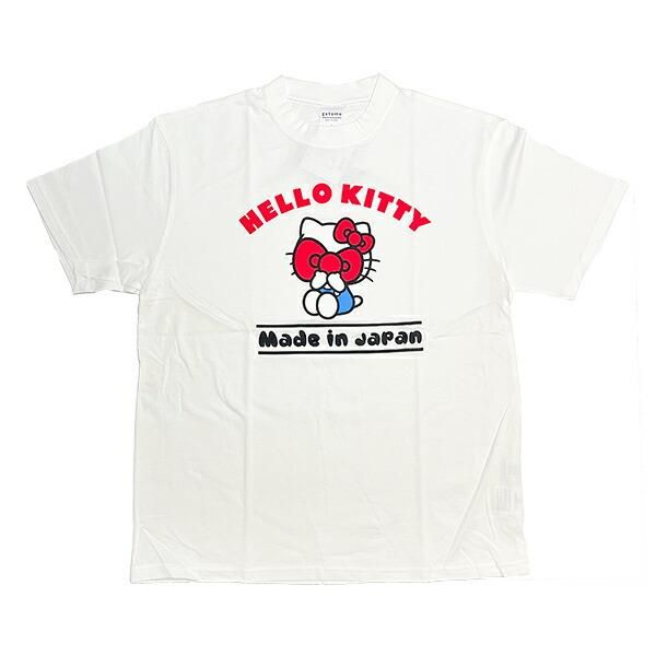 サンリオ ハローキティ Tシャツ(L) ホワイト アパレル 日本製 Sanrio
