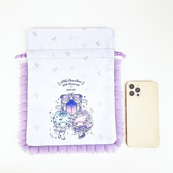 春新作の Sanrio 完売 サンリオ 巾着ポーチ レース フリル