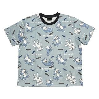 <img class='new_mark_img1' src='https://img.shop-pro.jp/img/new/icons15.gif' style='border:none;display:inline;margin:0px;padding:0px;width:auto;' />11ぴきのねこ びっくり ドライメッシュTシャツ(ブルー) アパレル