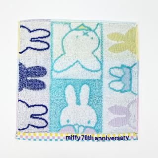 <img class='new_mark_img1' src='https://img.shop-pro.jp/img/new/icons15.gif' style='border:none;display:inline;margin:0px;padding:0px;width:auto;' />ミッフィー miffy 70th ミニタオル history ハンカチ 日本製 西川