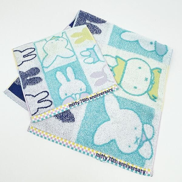サンデー50th メモリアルタオル 2008 非売品 ミッフィー miffy 70th フェイスタオル history 日本製 西川