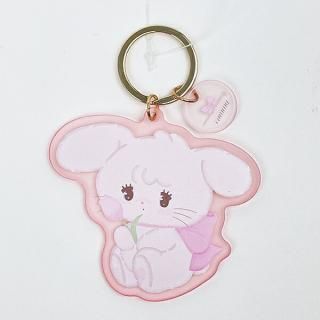 <img class='new_mark_img1' src='https://img.shop-pro.jp/img/new/icons15.gif' style='border:none;display:inline;margin:0px;padding:0px;width:auto;' />mikko illustrations ミッコ キャミー アクリル染色キーホルダー (ピンク)