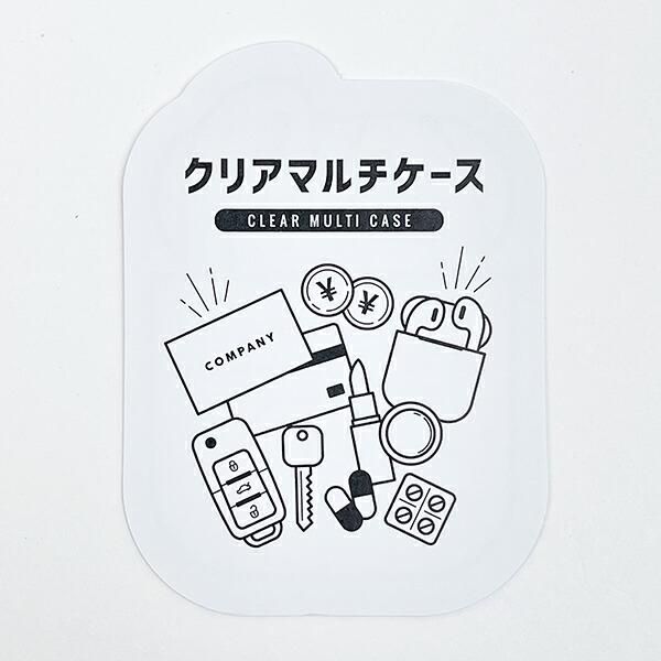 mikko illustrations ミッコ ムース クリアマルチケースS ポーチ