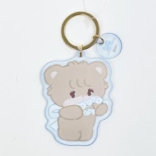 <img class='new_mark_img1' src='https://img.shop-pro.jp/img/new/icons15.gif' style='border:none;display:inline;margin:0px;padding:0px;width:auto;' />mikko illustrations ミッコ ラテ アクリル染色キーホルダー (ブルー)