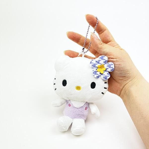 【超目玉枠】 マスコット ハローキティ サンリオ カオハナ Sanrio パープル ストラップ