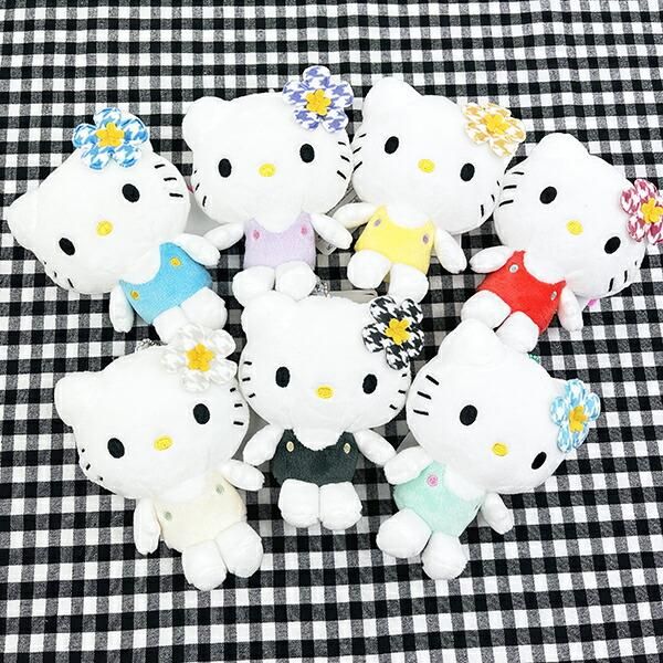 2025年冬【法人向けお歳暮】 サンリオ ハローキティ マスコット カオハナ ブルー Sanrio ストラップ