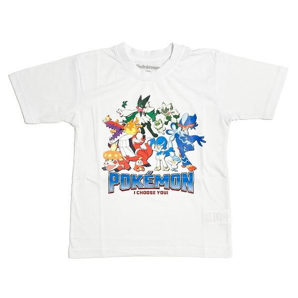 ポケットモンスター Tシャツ(140cm) 御三家集合 ホワイト キッズ