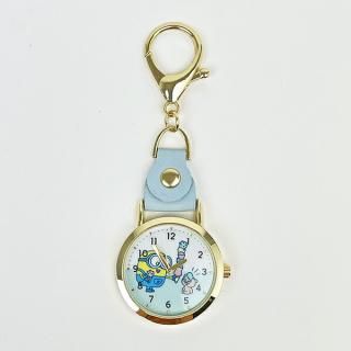 <img class='new_mark_img1' src='https://img.shop-pro.jp/img/new/icons15.gif' style='border:none;display:inline;margin:0px;padding:0px;width:auto;' />ミニオンズ レザーキーチェーンウォッチ ブルー 時計
