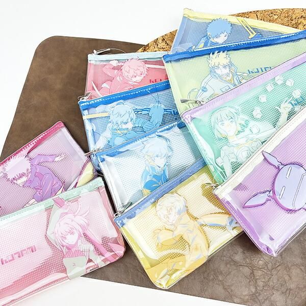 ワールドトリガー 那須玲 PVCポーチ (グリーン×パープル) Mixing Colors