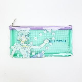 <img class='new_mark_img1' src='https://img.shop-pro.jp/img/new/icons15.gif' style='border:none;display:inline;margin:0px;padding:0px;width:auto;' />ワールドトリガー 那須玲 PVCポーチ (グリーン×パープル) Mixing Colors
