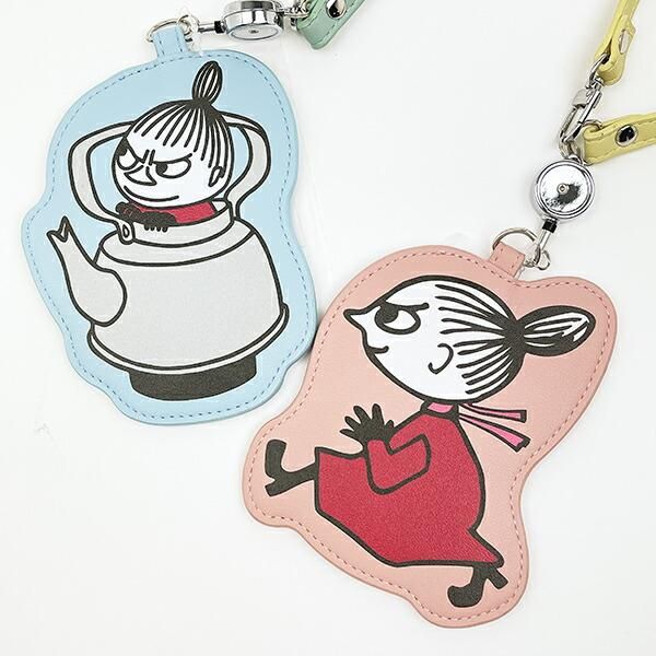 ムーミン リトルミイ リール付きダイカットパスケース ピンク 定期入れ