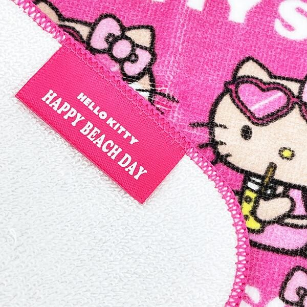 サンリオ ハローキティ 日焼け キティ 刺繍ハンドタオル