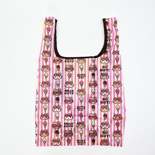 新品 サンリオ イエロー エコバッグ(M) キティ 日焼け ハローキティ その他