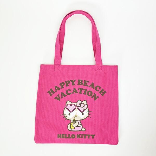 [宅送] サンリオ ハローキティ 日焼け キティ A4トートバッグ ピンク Sanrio バッグ