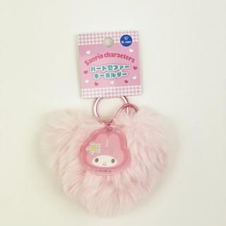 <img class='new_mark_img1' src='https://img.shop-pro.jp/img/new/icons15.gif' style='border:none;display:inline;margin:0px;padding:0px;width:auto;' />サンリオ マイメロディ ハート型ファーキーホルダー (ピンク) Sanrio