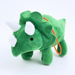 <img class='new_mark_img1' src='https://img.shop-pro.jp/img/new/icons15.gif' style='border:none;display:inline;margin:0px;padding:0px;width:auto;' />ふわダイナソーコレクション 本格派 トリケラトプス ストラップ付 ぬいぐるみ (グリーン) 恐竜