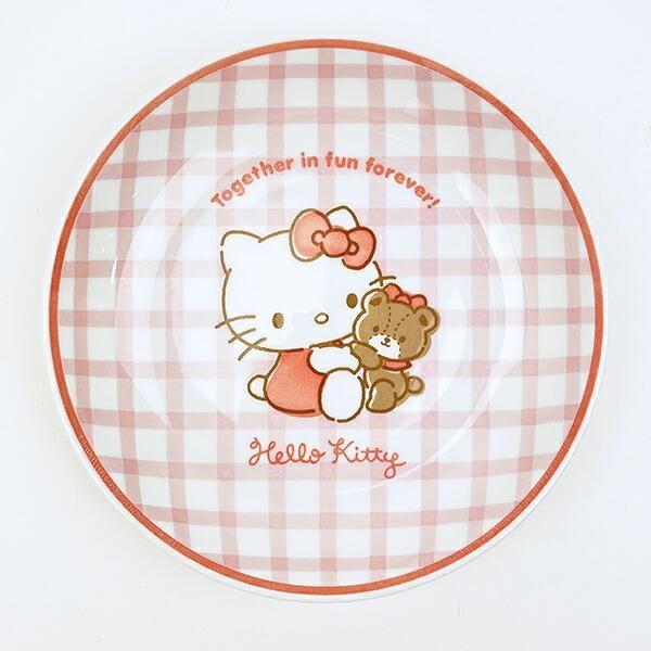 doorzo公式アカウント01様♡【入手困難】ハローキティ カレー皿 フェイス サンリオ ハローキティ 染付カレー皿 チェック 食器 日本製 Sanrio