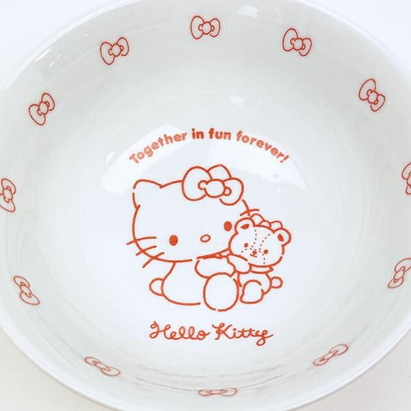 サンリオ ハローキティ 染付どんぶり チェック 食器 日本製 Sanrio