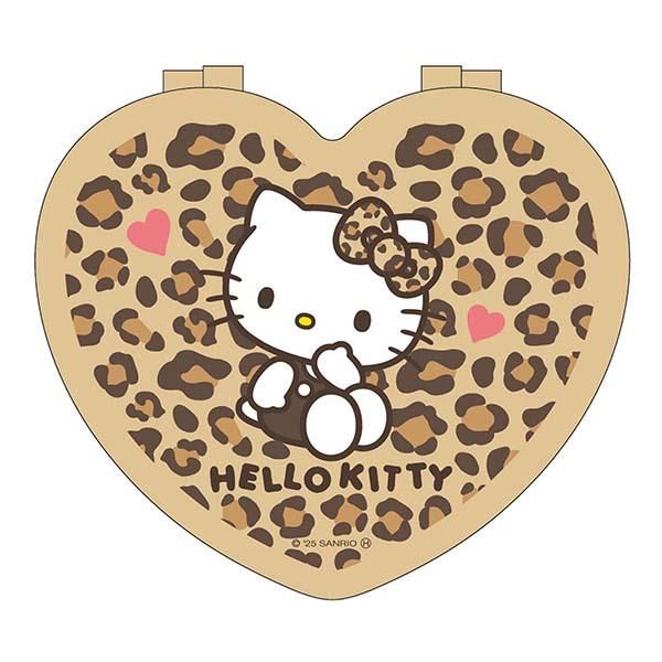 【予約品】《11月発売予定！入荷次第順次発送！》 サンリオ ハローキティ ヒョウ柄 ハート型 小物入れ ケース 平成レトロ