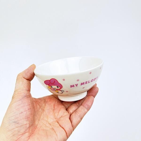 サンリオのスイーツ×ドット柄お茶碗