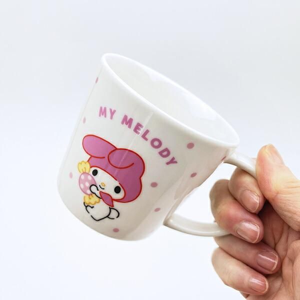 【新品未使用】サンリオ「マイメロディ カフェ 」マグカップ　名古屋パルコ　 限定 サンリオ マイメロディ マグカップ スイーツ＆ドット コップ