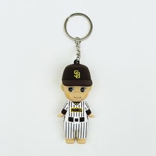 <img class='new_mark_img1' src='https://img.shop-pro.jp/img/new/icons15.gif' style='border:none;display:inline;margin:0px;padding:0px;width:auto;' />MLB(メジャーリーグ) パドレス ユニフォームキーホルダー
