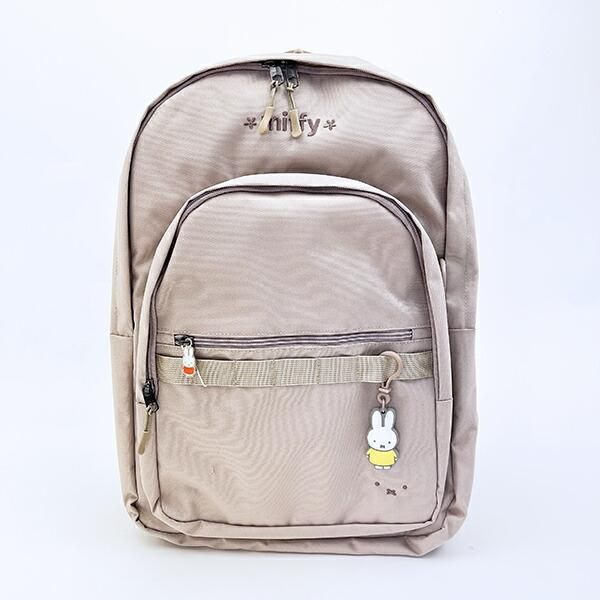 ミッフィー miffy バックパック グレージュ ホワイトフェイス