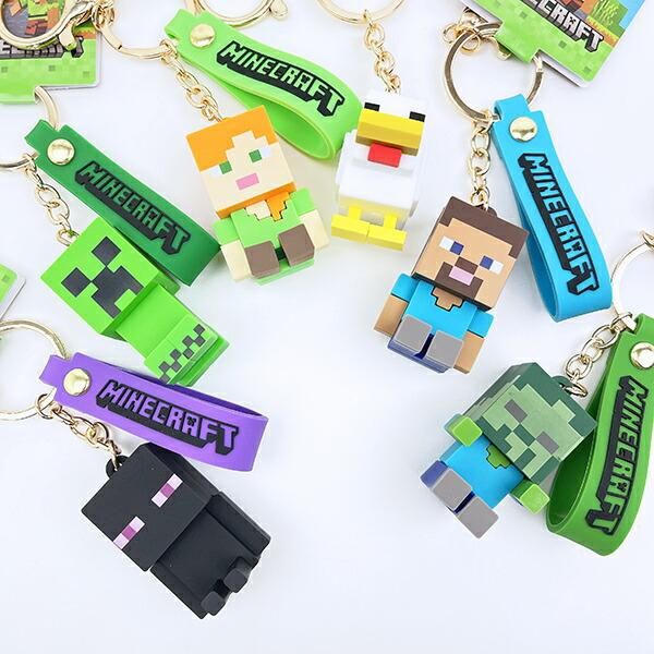 マインクラフト エンダーマン マスコットキーホルダー マイクラ