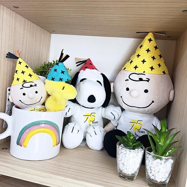 スヌーピー チャーリーブラウン パーティーハット ぬいぐるみ