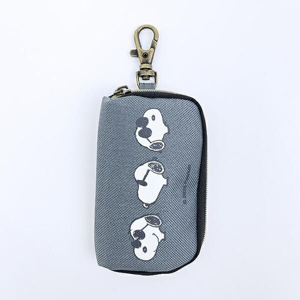 スヌーピー スマートキーケース (グレー) カー用品 グラデ ジョー