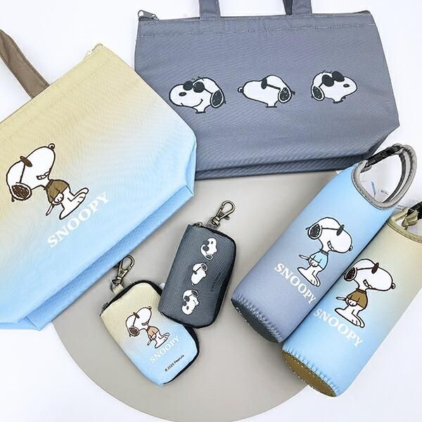 スヌーピー スマートキーケース (グレー) カー用品 グラデ ジョー