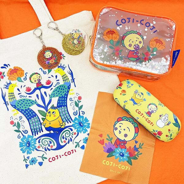 コジコジ 次郎 キラキラ2連アクリルキーホルダー FLOWER BLEAK TIME