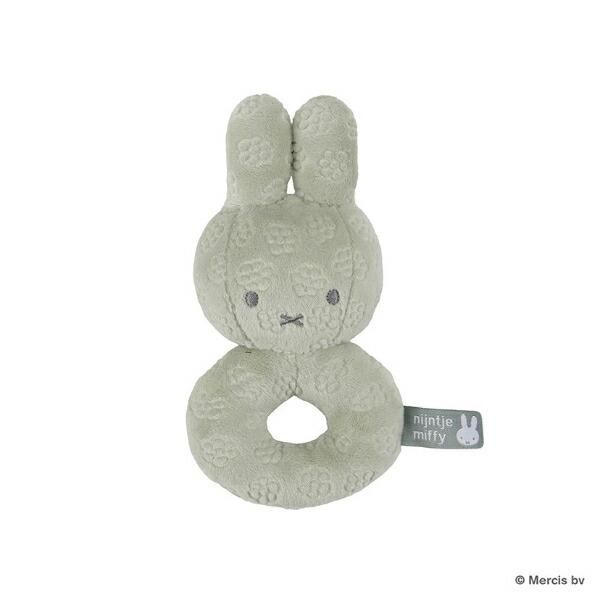 ミッフィー miffy x Little Dutch Flower ベビーラトル 抹茶グリーン