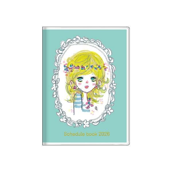 水森亜土 手帳週間(B6) ストーリーブック (グリーン) 日本製