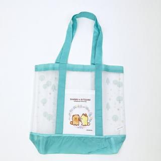 タヌキとキツネ SPAバッグ (スカイブルー)