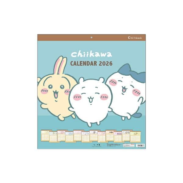 ちいかわ 2026年 ウオールカレンダー スクエア 日本製