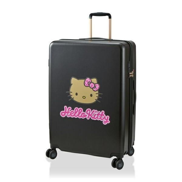 専用 新品・未使用ハローキティHello Kitty キャリーケーススーツケース サンリオ 日焼け ハローキティ スーツケース 83L (ブラック