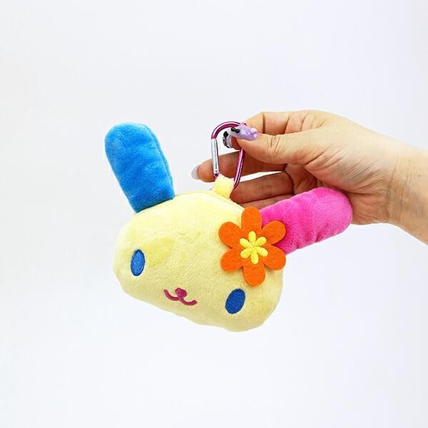 サンリオ ウサハナ カラビナ付きぬいぐるみファスナーマスコット