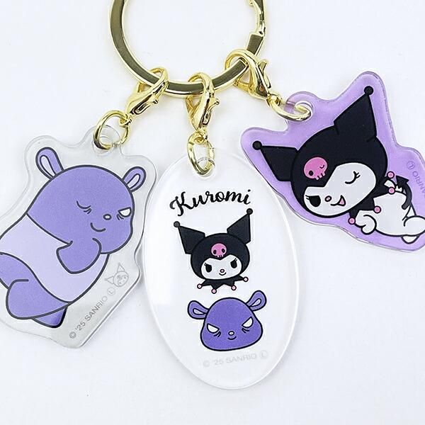 サンリオ - クロミ✖️3 ティーマネーキーホルダー サンリオ シリコン Tmoney キーリング キティ マイメロディ