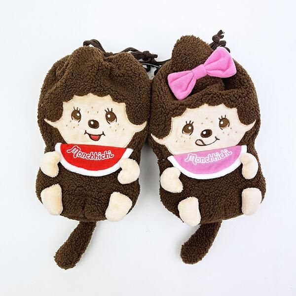 モンチッチ 巾着付きブランケット ぬいぐるみ キーケース ボールペン