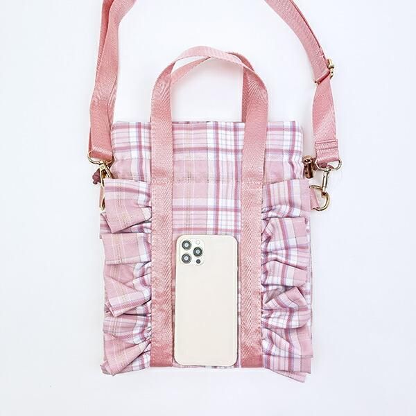 サンリオ マイメロディ フリル縦型ショルダーバッグ (ピンク) Sanrio