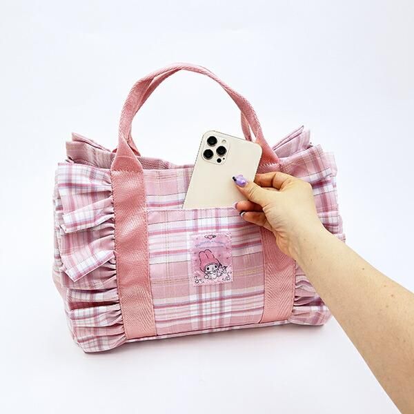 サンリオ マイメロディ フリル横型トートバッグ (ピンク) Sanrio